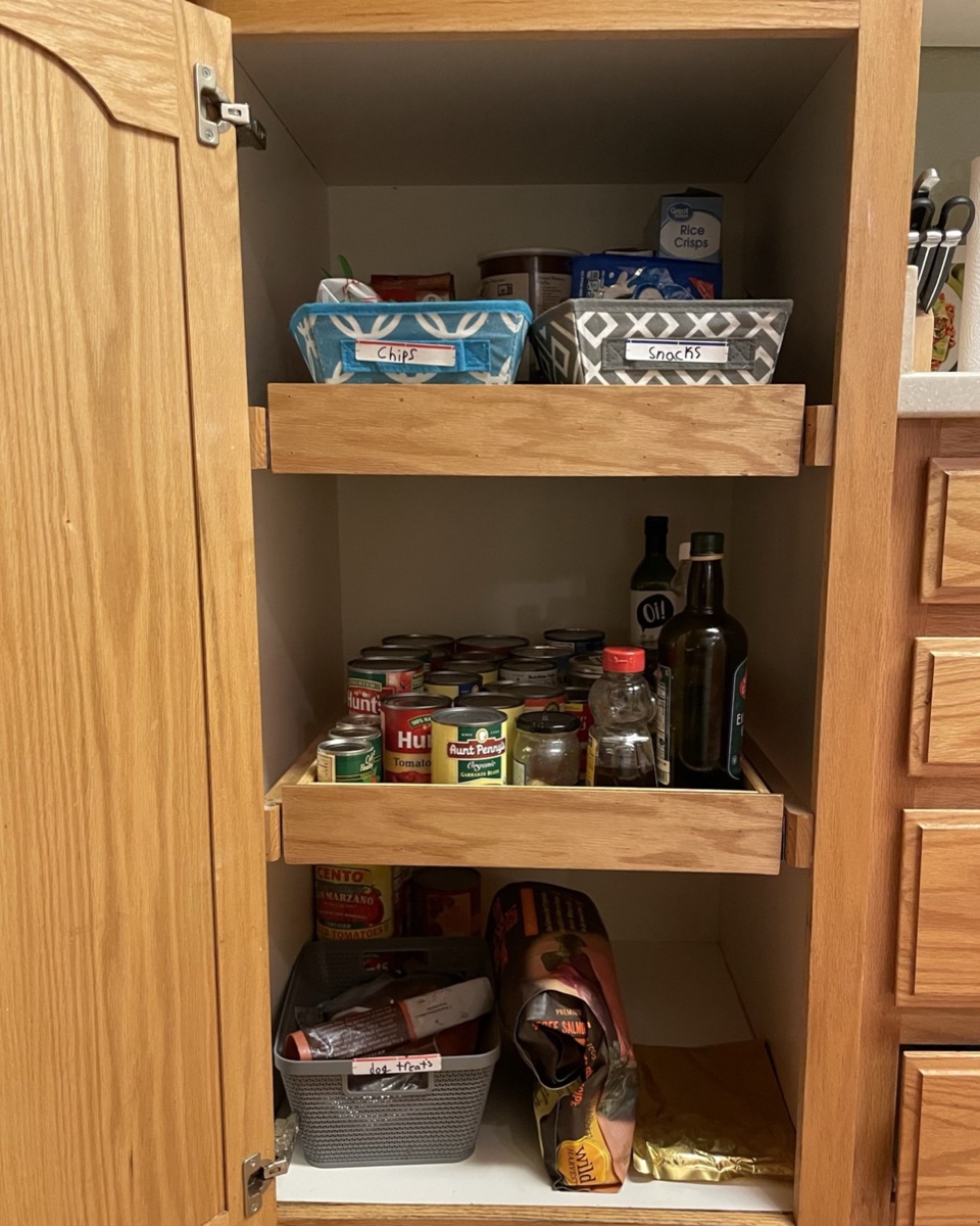 Pantry after organizing