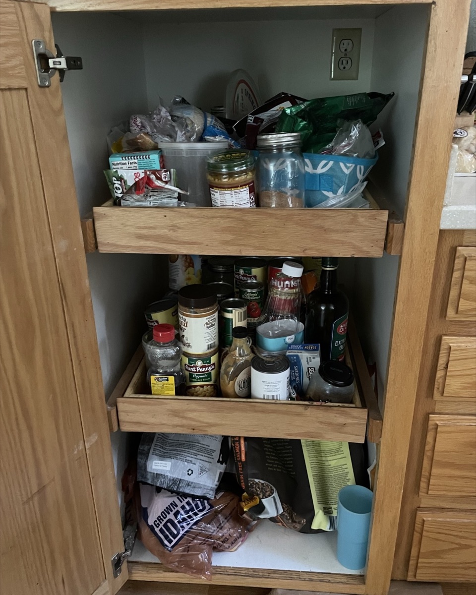 Pantry before organizing