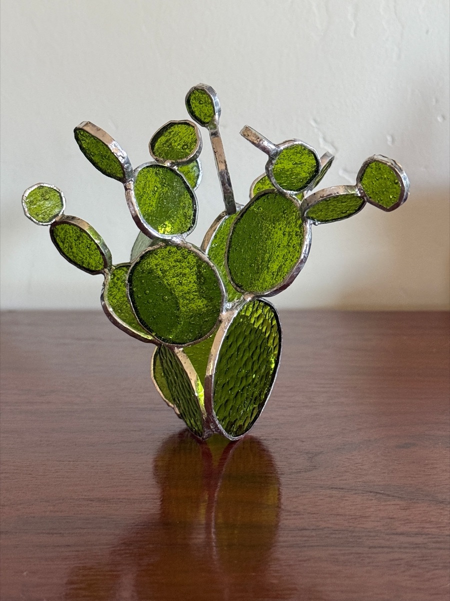 Prickly pear stained glass